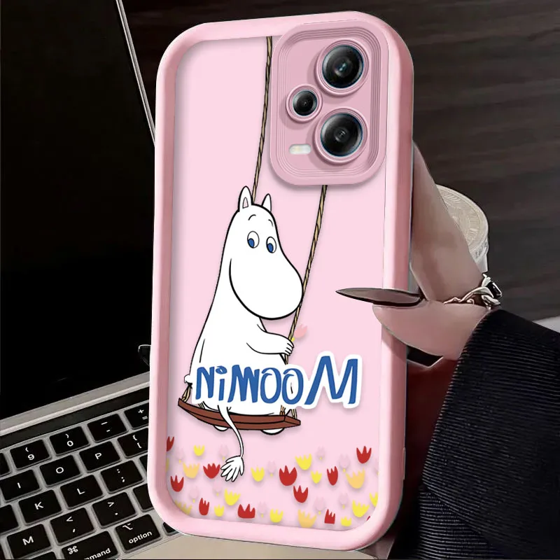 Фото Чехол Cartoon Lovely-M-moomins для Xiaomi Redmi Note 13 14 12 11 Pro Plus 5G 14S 12S 11S 10S 10 9 Redmi 14C 13C 12C 12 4G Cover №4