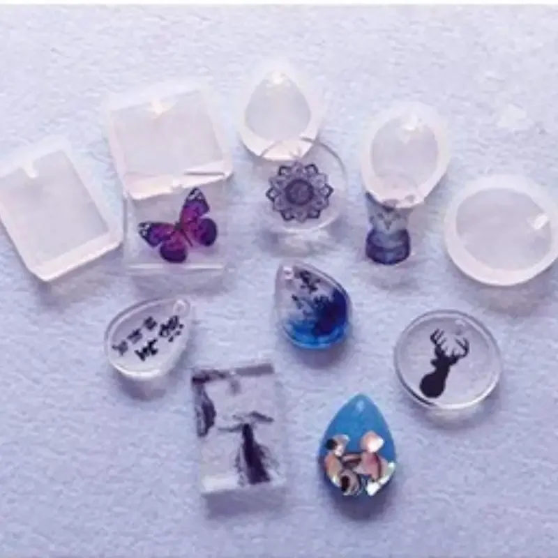 Искусственная круглая квадратная овальная зеркальная капельная форма с кольцом