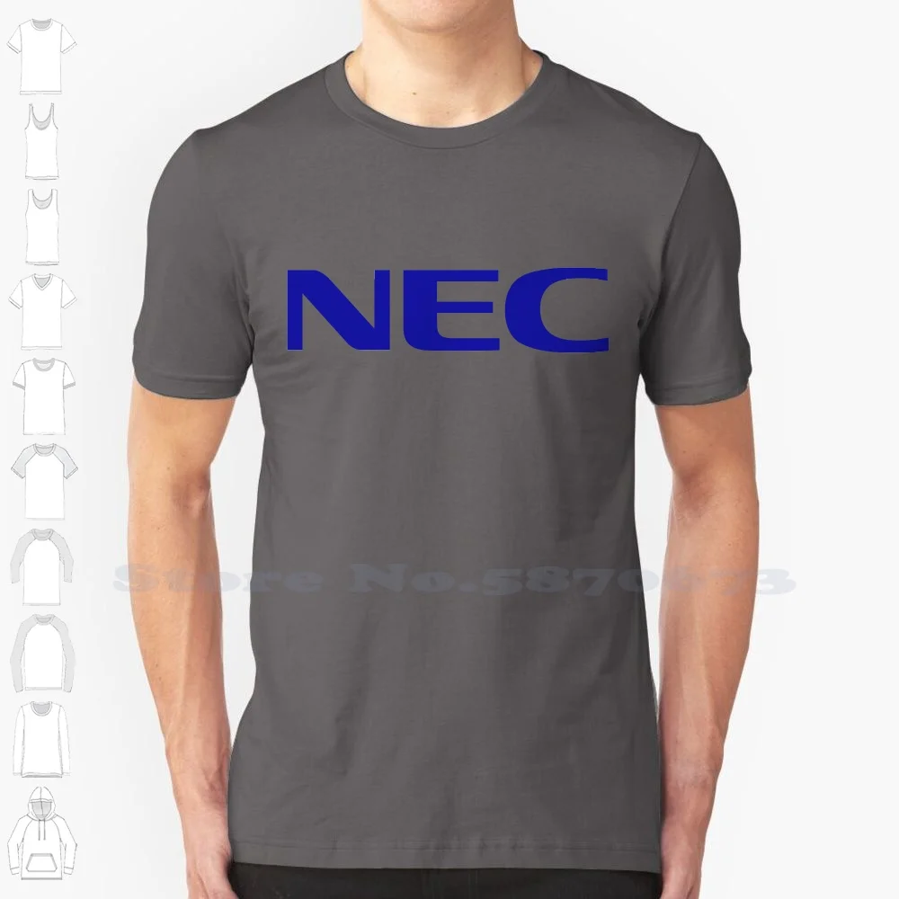 

NEC Logo Unisex Clothing 2023 Streetwear Printed Brand Logo T-shirt Graphic Tee