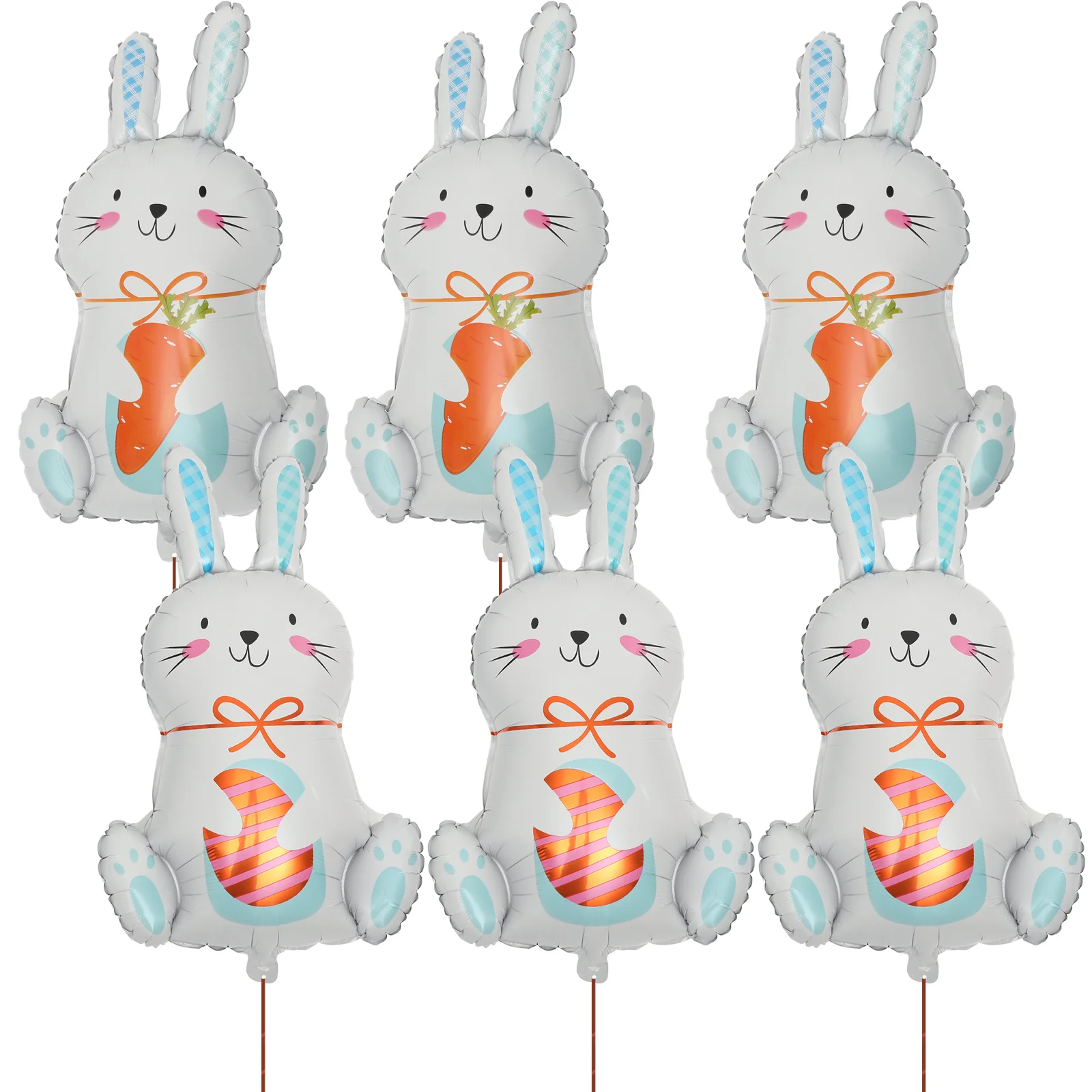 

Balloons Easter Balloon Rabbit Bunny Decorations Head Helium Cartoon Carrot Shaped Happy Decoration Large Forest Kids Birthday