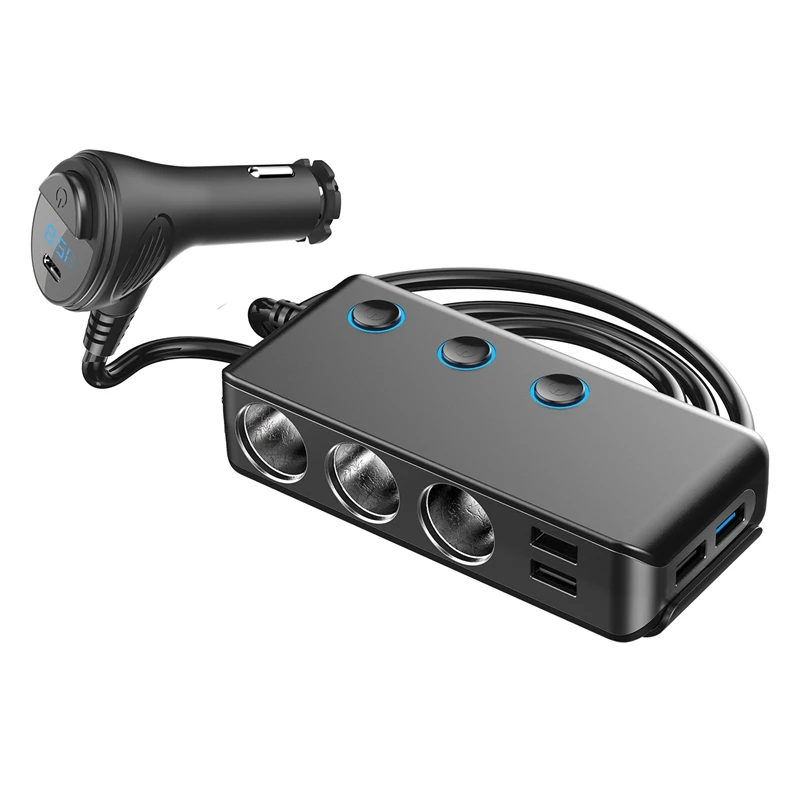 

Автомобильное зарядное устройство USB, быстрая зарядка QC3.0 + PD20W, зарядное устройство для Iphone 12 Xiaomi, быстрая зарядка рекордера