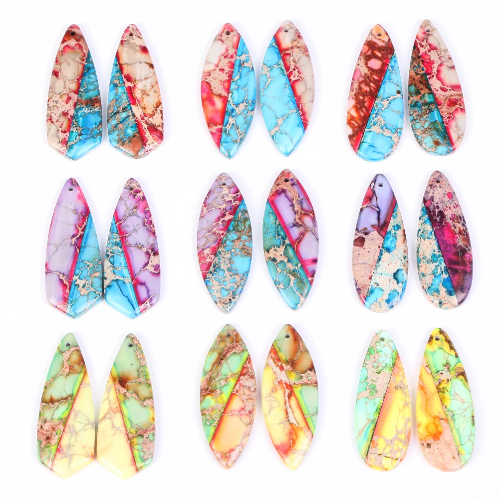 Подвески в виде природного сердца Красочные морском стиле для ювелирных изделий