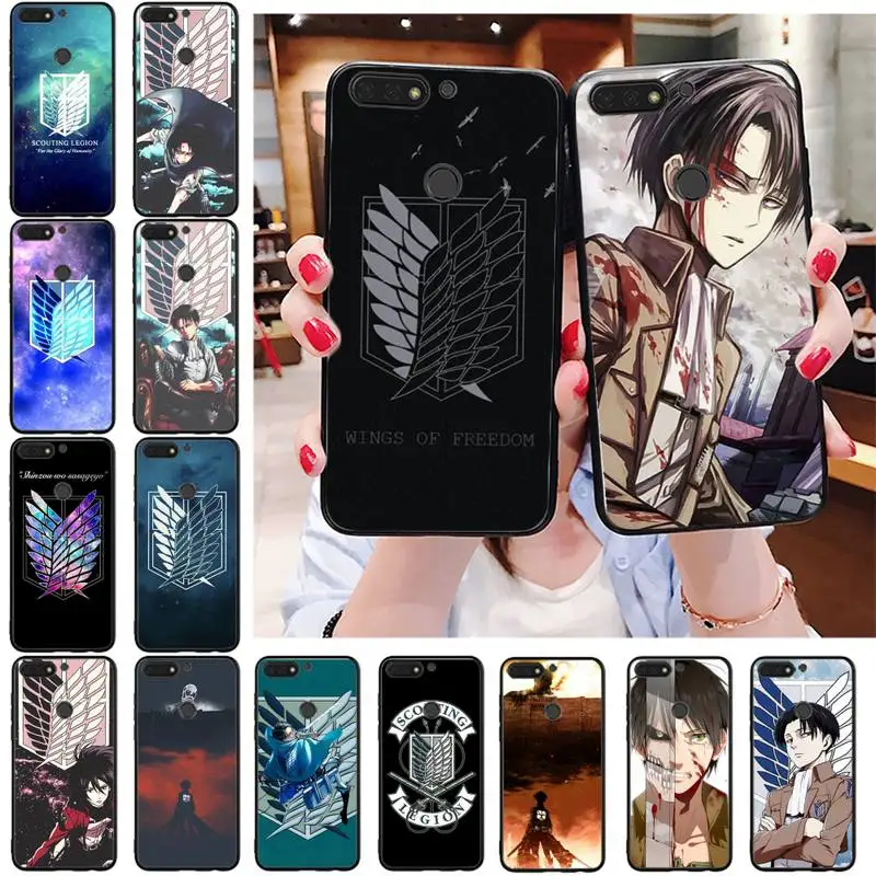

Anime Japanese attack on Titan Phone Case For Huawei Honor 7X 7A 7C 8A 8C 8X 9X 9A 10i 20i 20S 20lite 6A 6C 8A 9S 8S