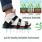 Шипы для газона, аэратор для газона, обувь, садовые ногти, культиватор, садовые инструменты, свободный рыхлитель почвы, прочный удобный инструмент для двора и сада