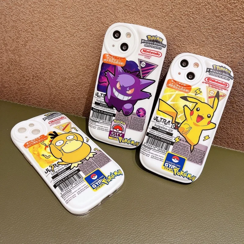 

Anime Poke Duck Phone Case Cover for IPhone 7 8 Plus 11 12 13 Pro X XR XS Max Shockproof Case for IPhone 13 Cases