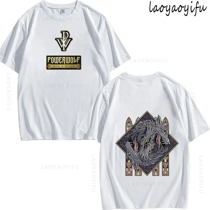 Футболка мужская двухсторонняя из 100% хлопка с принтом волки