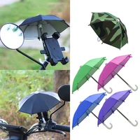1pc mobile phone holder motorcycle bicycle umbrella portable waterproof purplegreenbluecamofuchsia cute craft umbrella