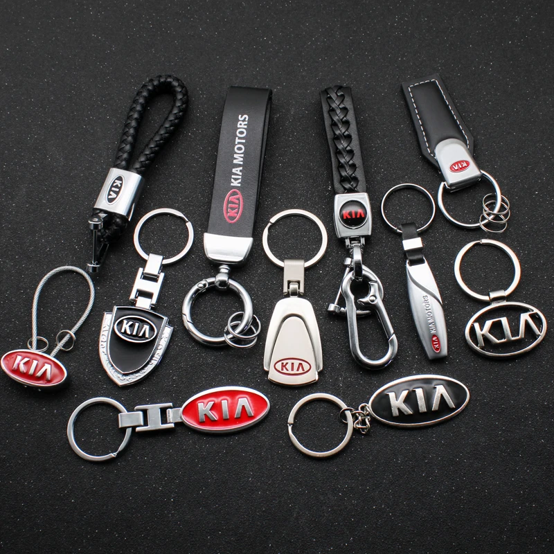 

1PCS Metal or Leather Braided Rope Car Emblem Keychain Key Chain Key Rings For Honda Audi a6 Ford BMW Peugeot etc Auto styling