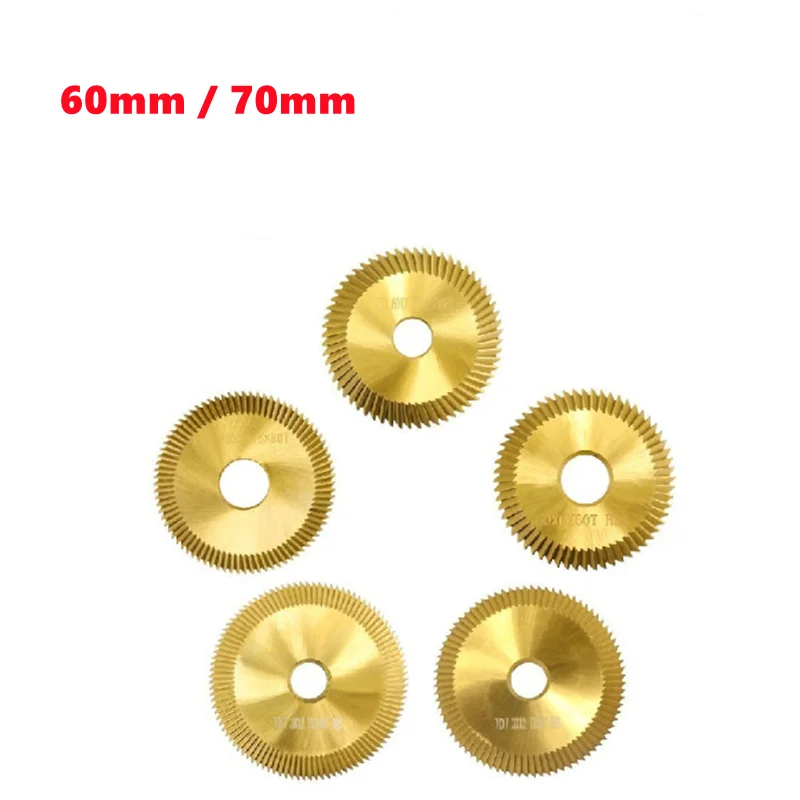 1 шт. лезвие для пилы для ключа 60/70 мм 60/80/100T двухстороннее Фрезерное режущее устройство из быстрорежущей стали для ключей многофункциональный резак для копировальной машины