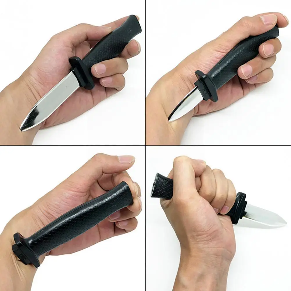 

Trick Retractable Knife Plastic Blade Halloween Props Joke Kids Scary Magic Retractable Cutter Dagger Knife Gifts Trick Toy E6Z0