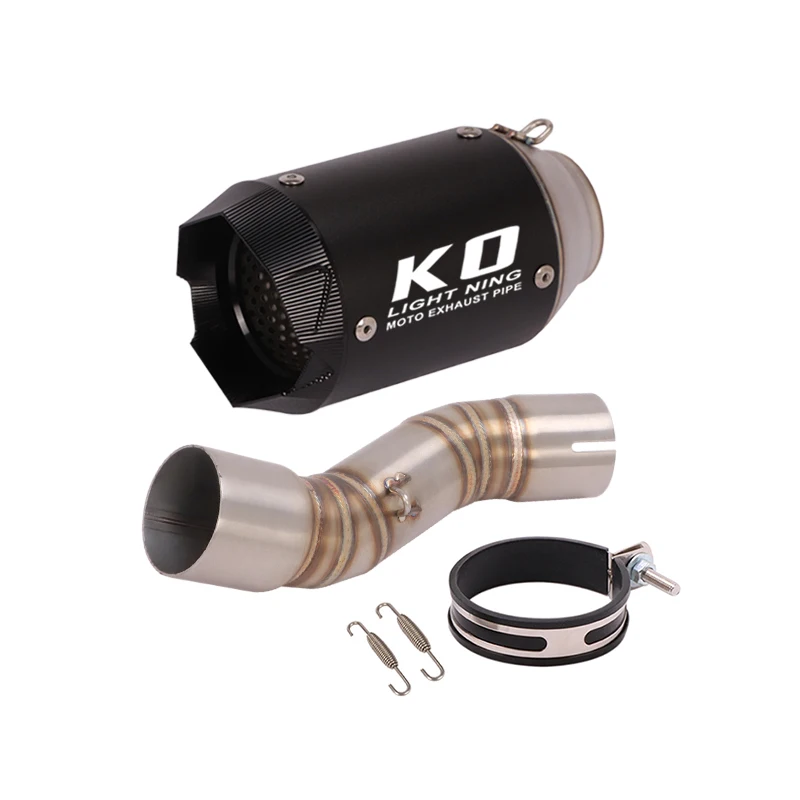 

For CFMOTO CLX-700 CLX700 Clx700 2020-2022 Motorcycle Escape Exhaust Middle Link Pipe Slip On Without DB Killer Stainless 51MM