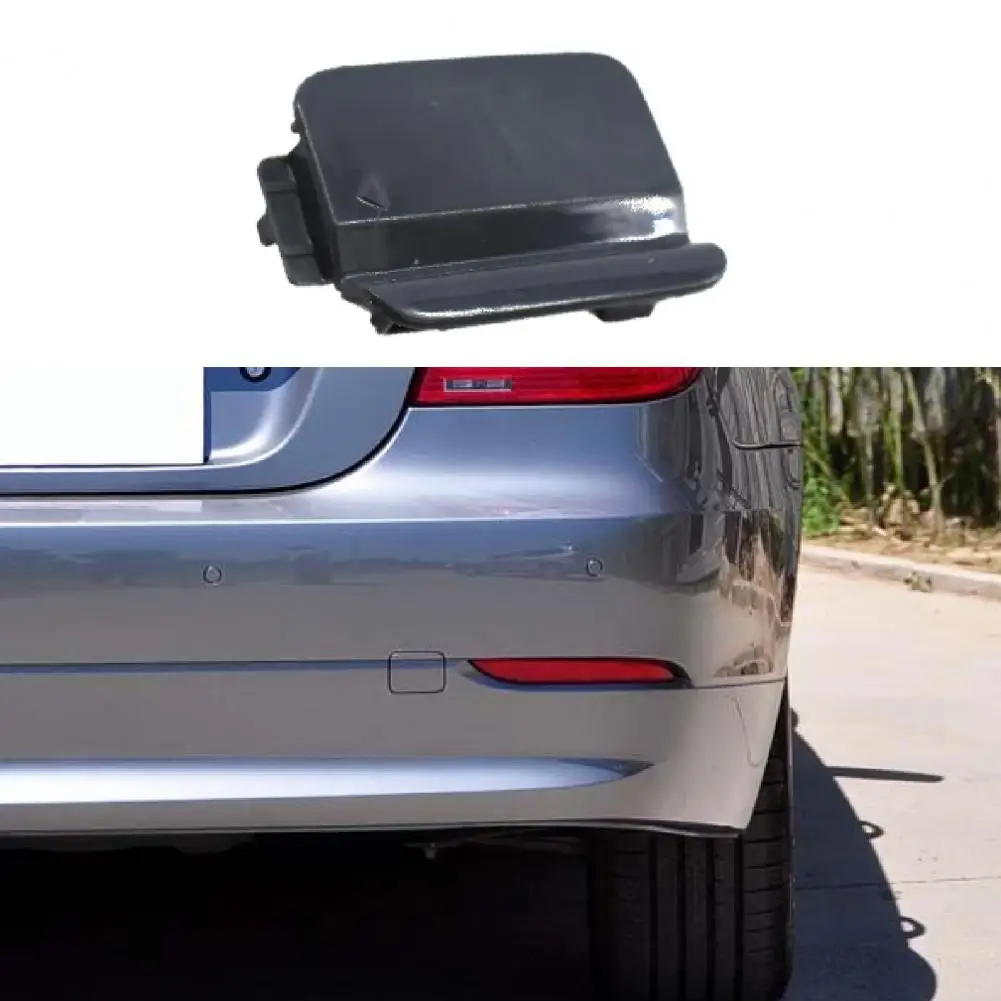 

Portable Rear Hook Cover Black Rear Bumper Tow Hauling Eye Cover 51127178183 Easy Use Automotive Tool Towing Hook Cap