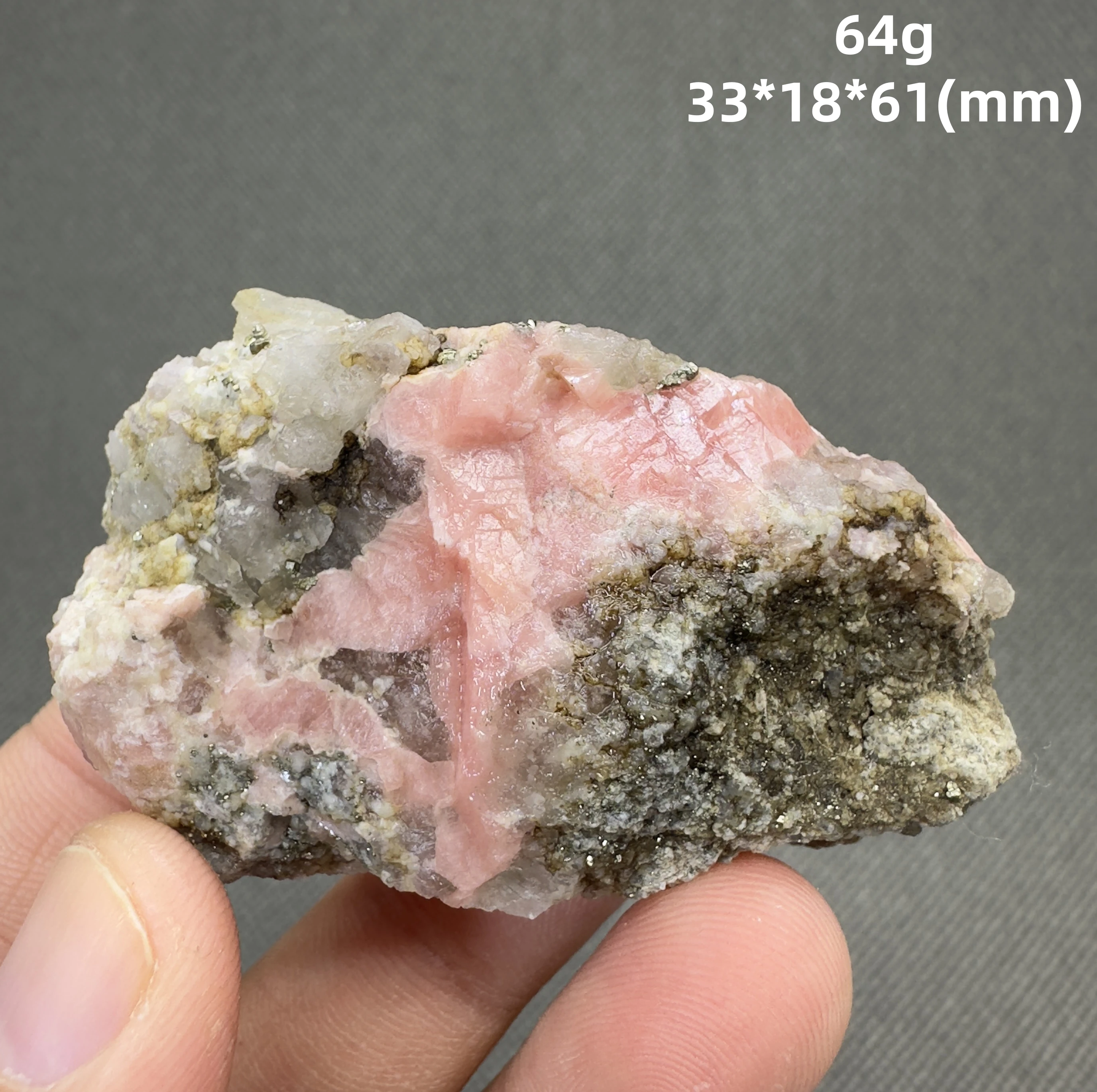 Розовый родохрозит, кварц и камни, набор из 1 штуки, QIANCHUAN