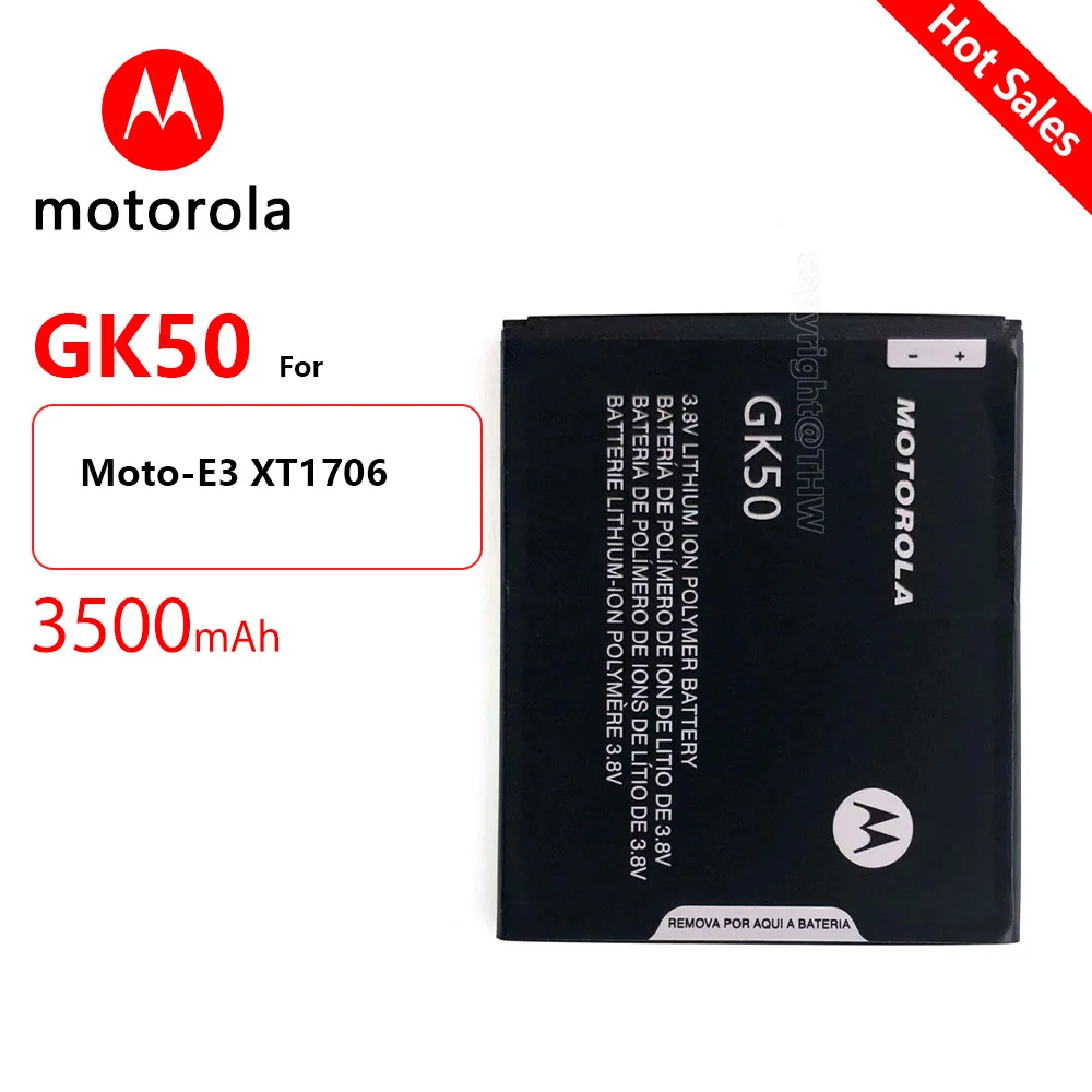 

Оригинальный новый аккумулятор Motorola GK50 для Motorola Moto-E3 XT1706 GK50 E3 Power XT1706 3000 мАч