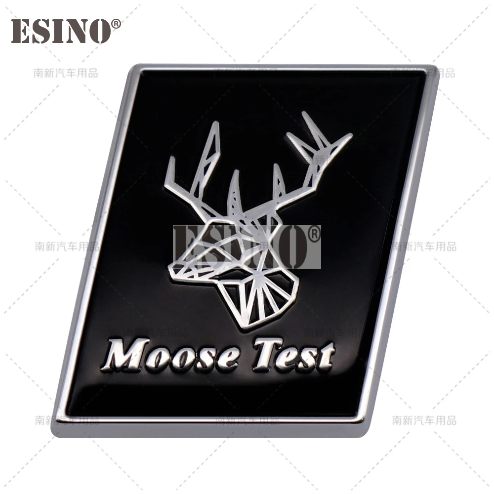 

3D розыгрыш лось тест металлический клей задний багажник эмблема значок наклейка для Volvo XC40 XC60 XC70 XC90 V40 V60 V90 S40 S60 S80 S90
