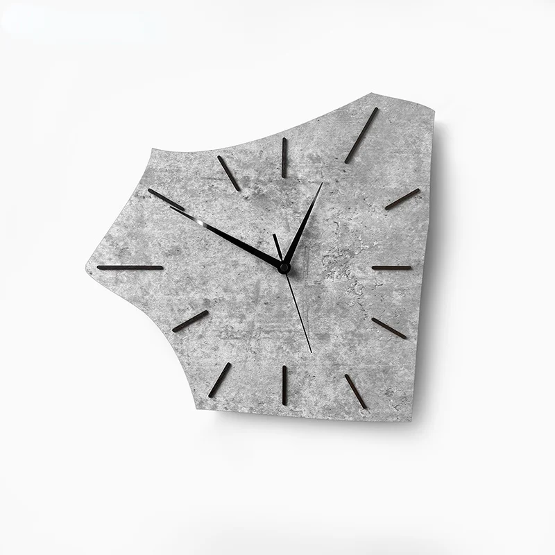 

polygon Nordic creative wall clock living room home free punching fashion simple special-shaped art clock mute clock