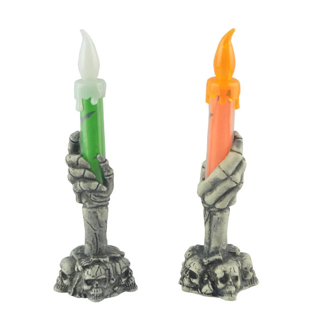

Candlelight Holder Ledflameless Lamp Skeletondecorations Tealights Flickering Decoration Candlesticks Tealight Flicker