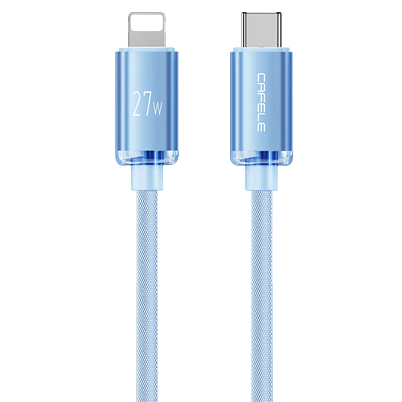 

CAFELE USB C Cable For iPhone 14 13 11 12 Pro Max XS X XR 8 Plus 27W PD Type c Fast Charging Cable Type-c to Lightning Data Wire