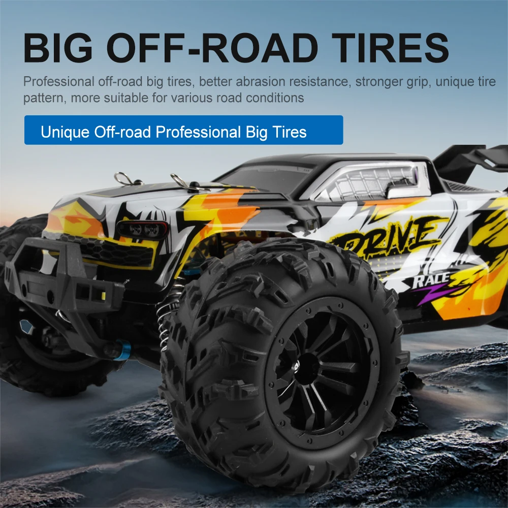 Фото 1:16 4WD RC Car 4x4 Off - Road High - Speed Drift Racing Truck Toy - 80KM/H Бесщеточный и 50KM/H Матовый для детей и взрослых Подарки №2