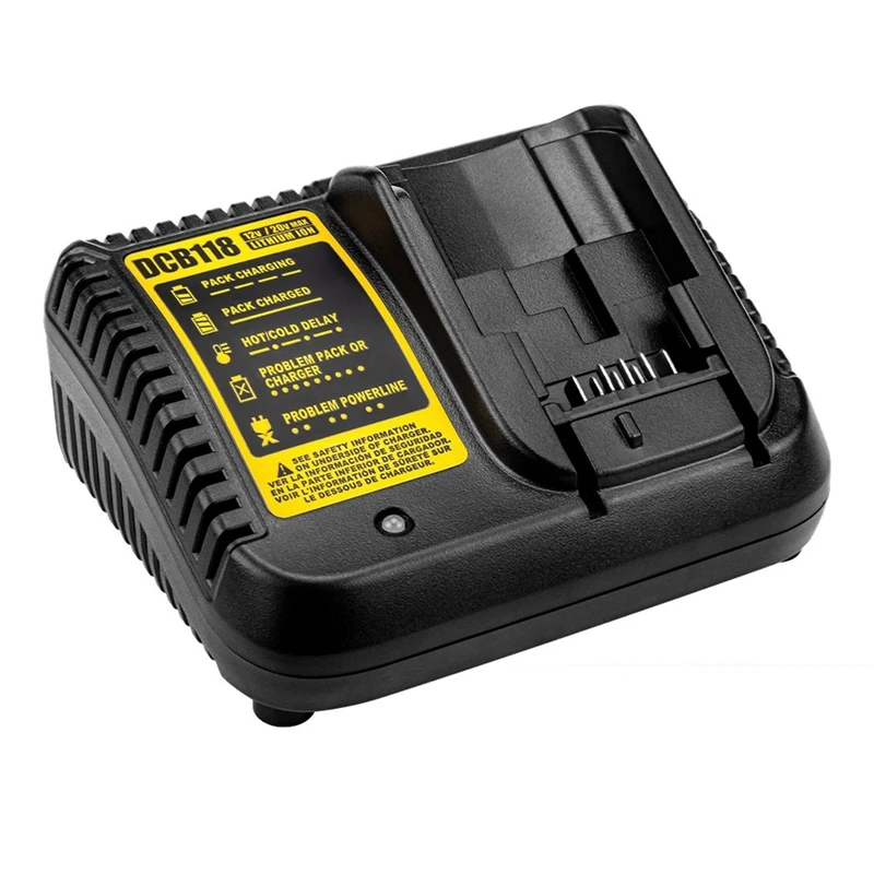DCB118 Зарядное устройство для аккумулятора Dewalt 12 В 14 4 18 20 DCB200 DCB201 DCB203 DCB205 DCB206 DCB140 и