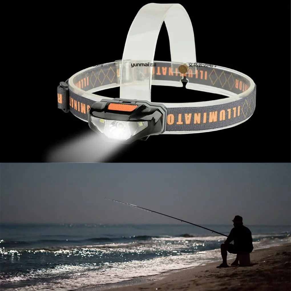 

Headlamp Portable Headlight Wearable Headband Hands-free Head Lamp Warning Light Fishing Repair Lighting Equipment