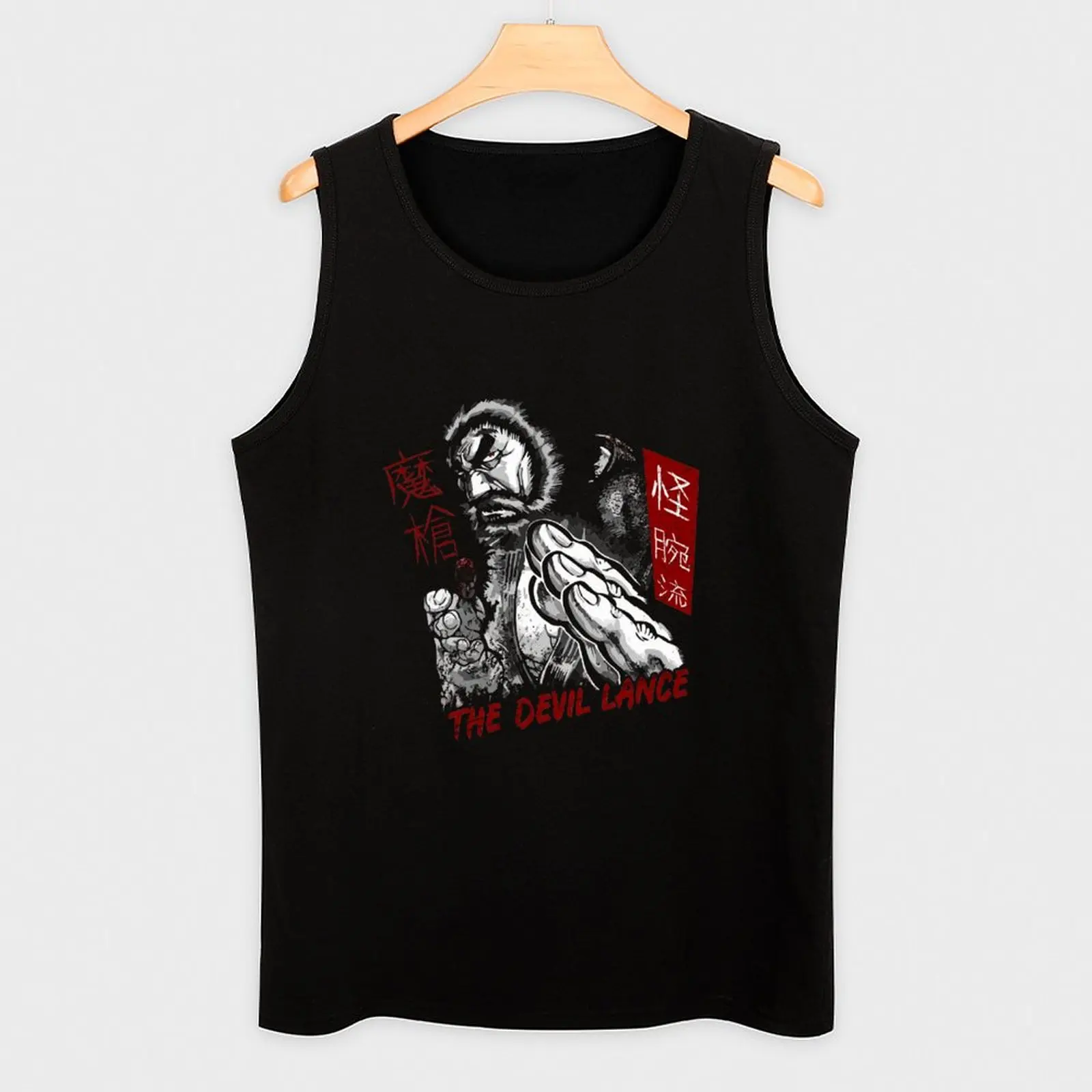 Kuroki Gensai Kengan Tank Top мужская футболка из хлопка