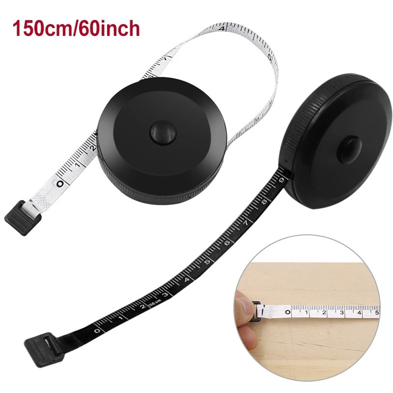 

1.5m/60inch Sewing Tailor Tape Measure Soft Centimeter Meter Body Measuring Ruler Dual Sided Retractable Tools Sewing Tools