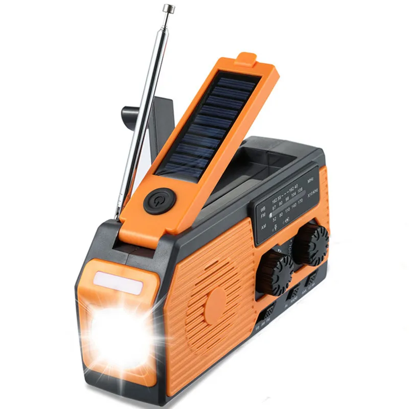 

Многофункциональное радио AM/FM/NOAA на солнечной батарее, со светодиодный Ной подсветкой для чтения, аварийный мобильный внешний аккумулятор, ...