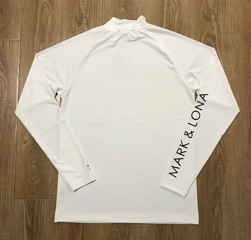 Men's Golf Shirt Elastic Thin Long Sleeve Outdoor Sports Sun Protection Ice Clothing Quick Dry Golf Top