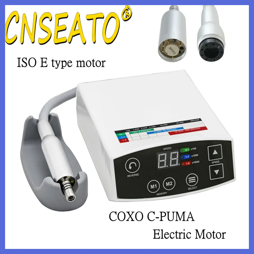 

COXO Dental Electric Brushless Micro Motor System Unit LED Handpiece C PUMA E Type Dentistry Lab Micromotor Marathon Polisher