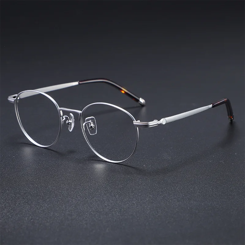 Titanium Round High Quality Light 10g Optical Eyeglasses Frames Men Women Myopia Prescription Eyewear Glasses Frame MB0172OJ