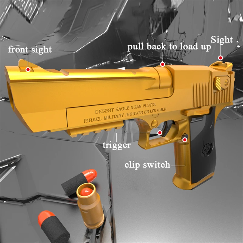 Игрушечный пистолет для страйкбола модель пистолета пустыни орла самодельный