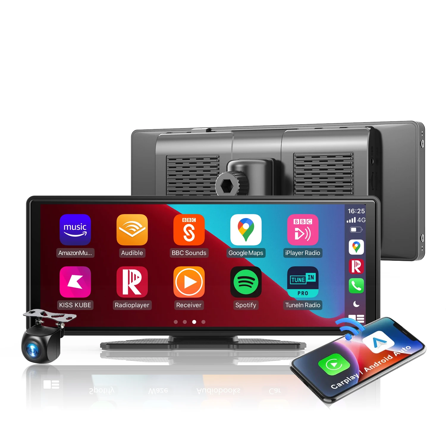 Беспроводная Камера Carplay 10 26-дюймовый Hd-сенсорный Экран Bluetooth 5