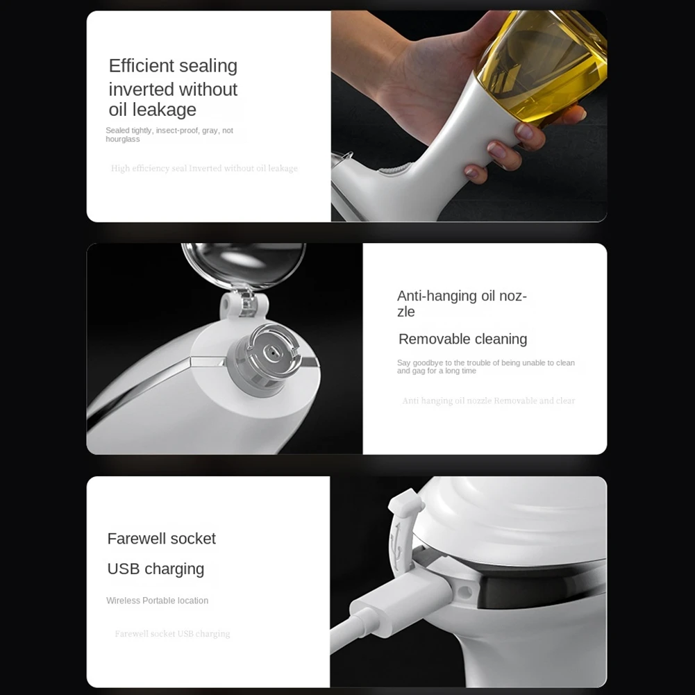 Электрический распылитель для масла USB-зарядка диспенсер приготовления пищи