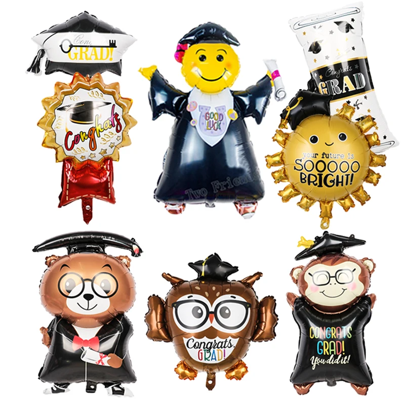 1 шт. гигантские поздравления выпускной докторские фольгированные шары медведь
