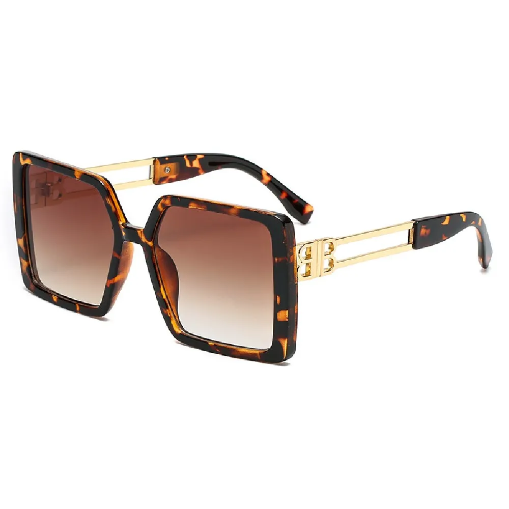 

Новые европейские и американские брендовые Дизайнерские мужские солнцезащитные очки в большой оправе женские дорожные квадратные Универс...