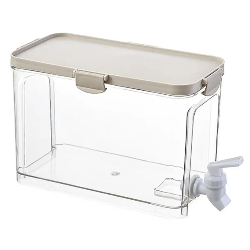 

Beverage Dispenser For Fridge Water Pitcher With Lid Fridge Water Tank Portable Barrel Transparent Food Grade Leakproof Panzer