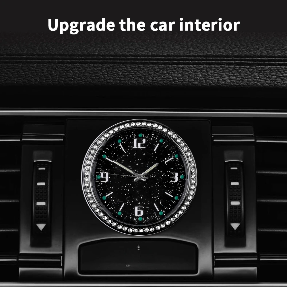 

Clock Luminous Mini Automobiles Internal Stick-On Watch Mechanics Quartz Clocks Auto Ornament Car Accessories Gifts