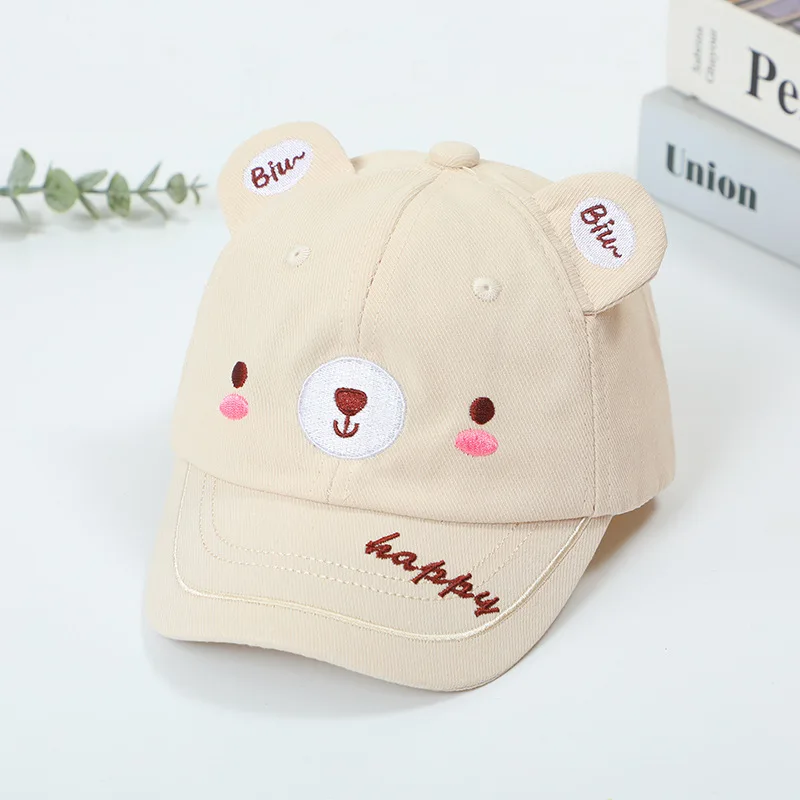 

Детская мультяшная бейсболка с вышитыми ушами, головной убор от солнца для мальчиков и девочек, весна-лето