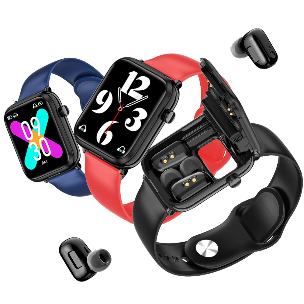 

Earphones 2 in 1 Smart Watch VX8 Phone Call Smartwatch 1.69 HD Large Screen TWS Earbuds Heart Rate Sports Watch Wireless Headset