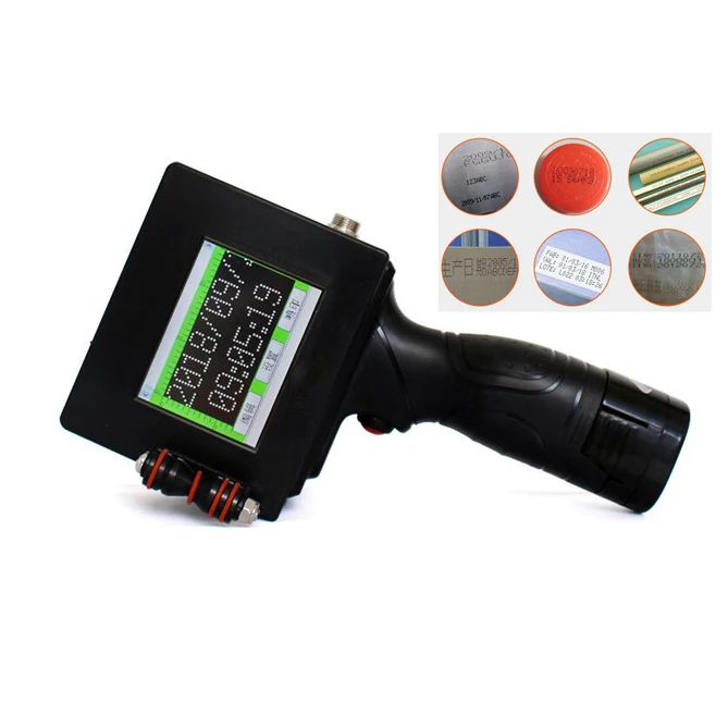 

Manufacturing 12.7mm Date Hand held Plastic metal Cup tube piping batch coding portable handheld Inkjet Printer For Bar Code QR
