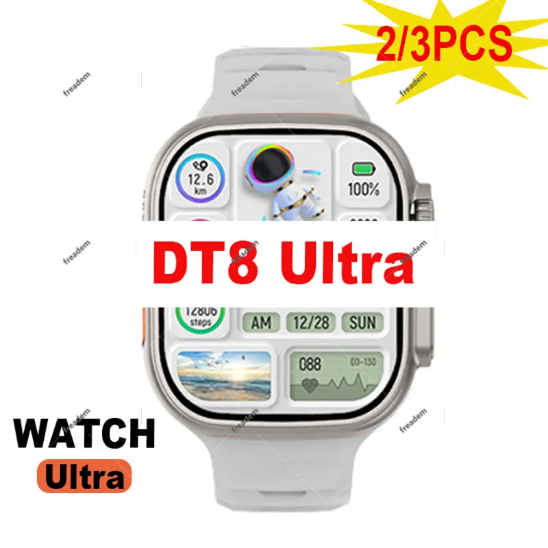 

DT8 Ultra Smart Watch Serie 8 2.0Inch 49mm Wireless Charging Dail Call NFC Gps Tracking DT NO.1 Ultra Smart Watch for Men Women