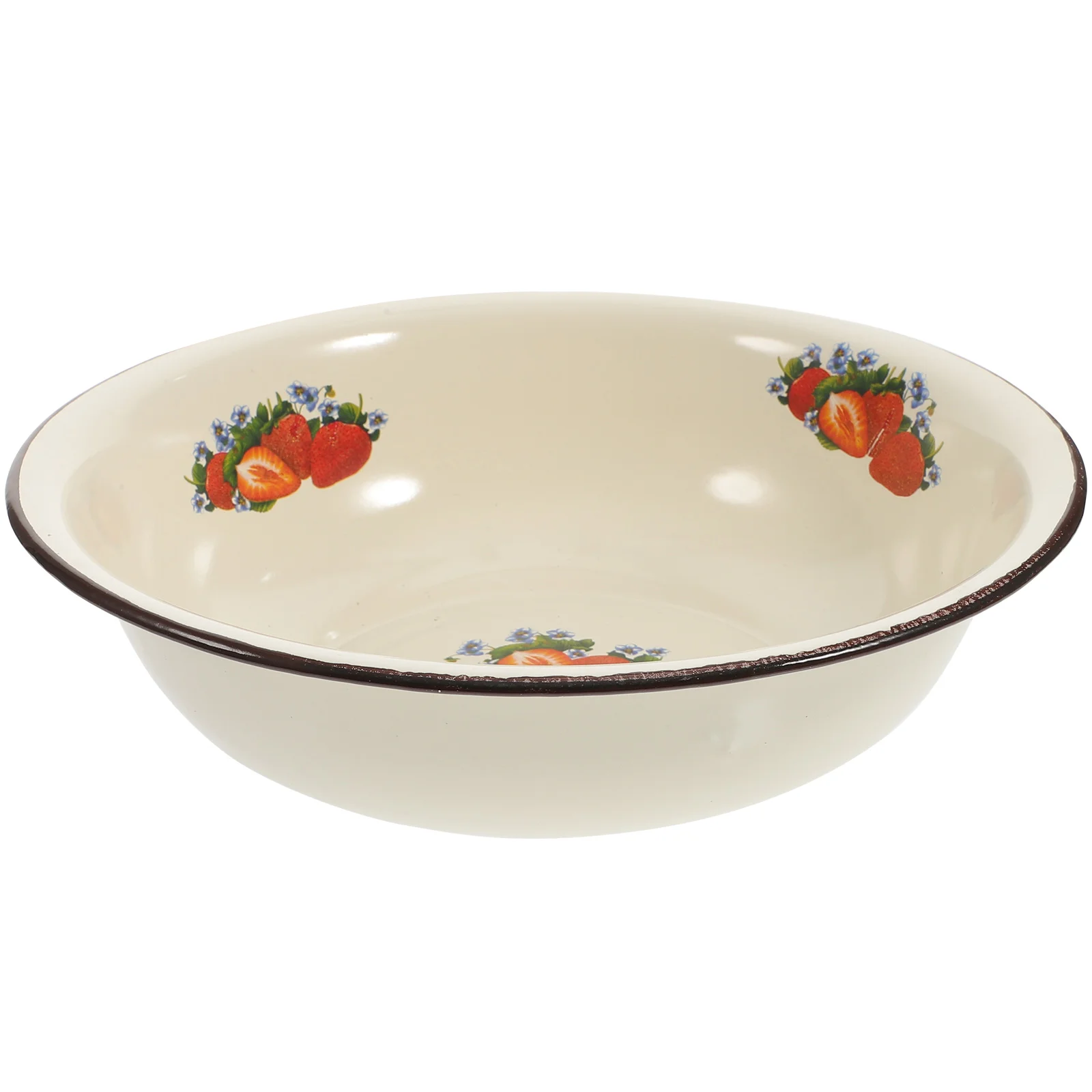 

Bowl Enamel Bowls Basin Salad Soup Serving Enamelware Mixing Vintage Fruit Pasta Cereal Metal Washing Noodle Containerprep