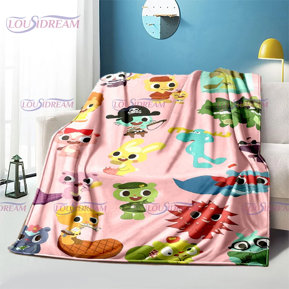 

Classic Tv Show Happy Tree Friends Print Blanket Warm Cartoon Flannel Blanket Picnic Blanket Blankets for Beds Birthday Gift