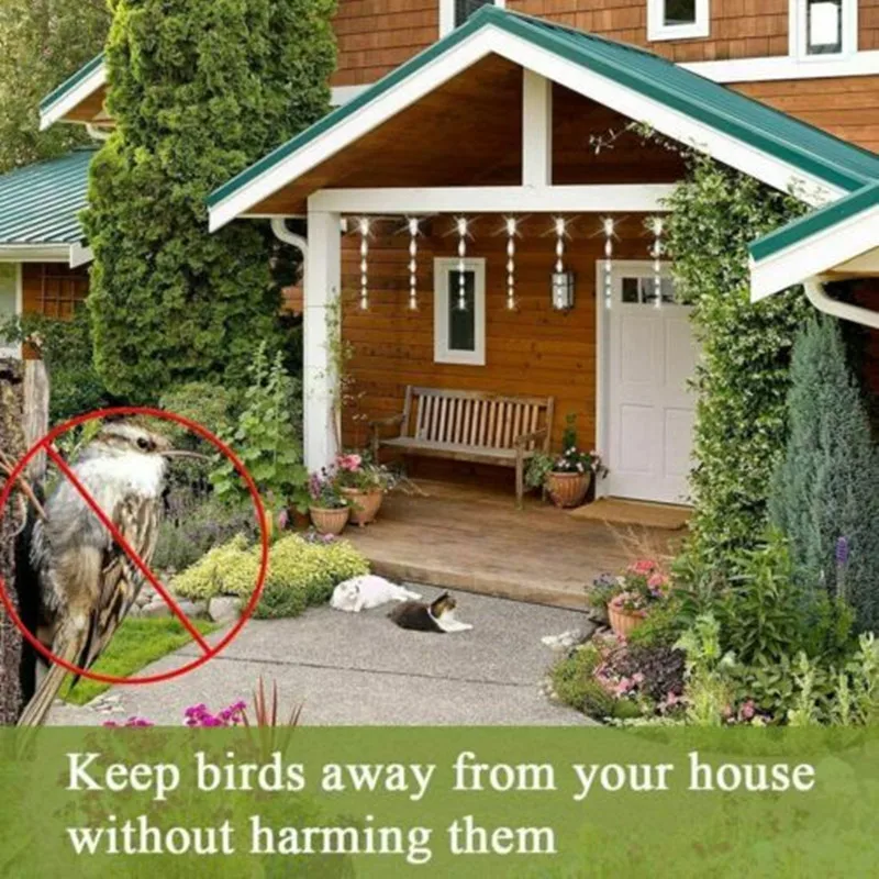 

10pcs Bird Repeller Rotating Rod Reflective Wind Spiral Deterrent Control Device Agricultural Scare Bird Garden Ornaments Decor