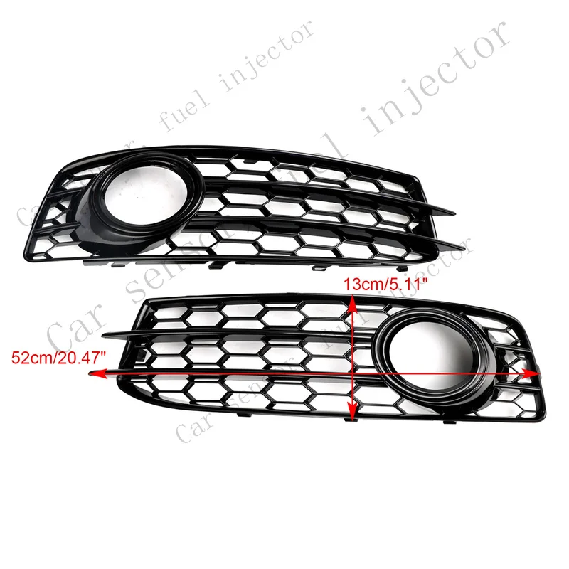 Фото Решетка противотуманных фар Q+ Honeycomb для переднего бампера Audi A3 8P S-Line 2009-2012 ZY №3