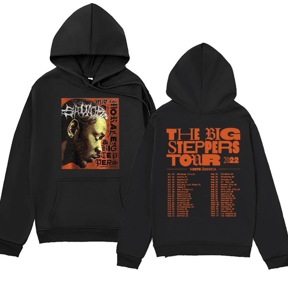 

Rapper Kendrick Lamar Hoodie Music Album Mr Morale & The Big Steppers 2022 Tour Print Sweatshirts Hip Hop Streetwear Pullover