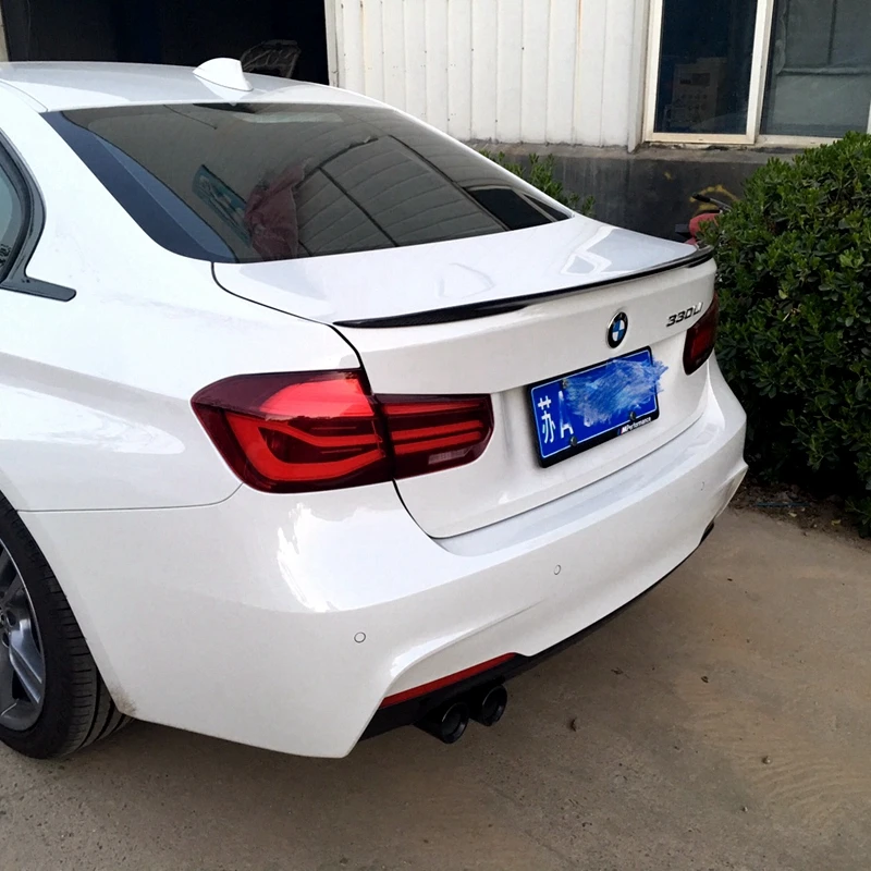 

Стильный спойлер для BMW 3 серии F30 2011-2019 года P, спортивный спойлер из АБС-пластика и углеродного волокна, аксессуары для заднего крыла корпуса