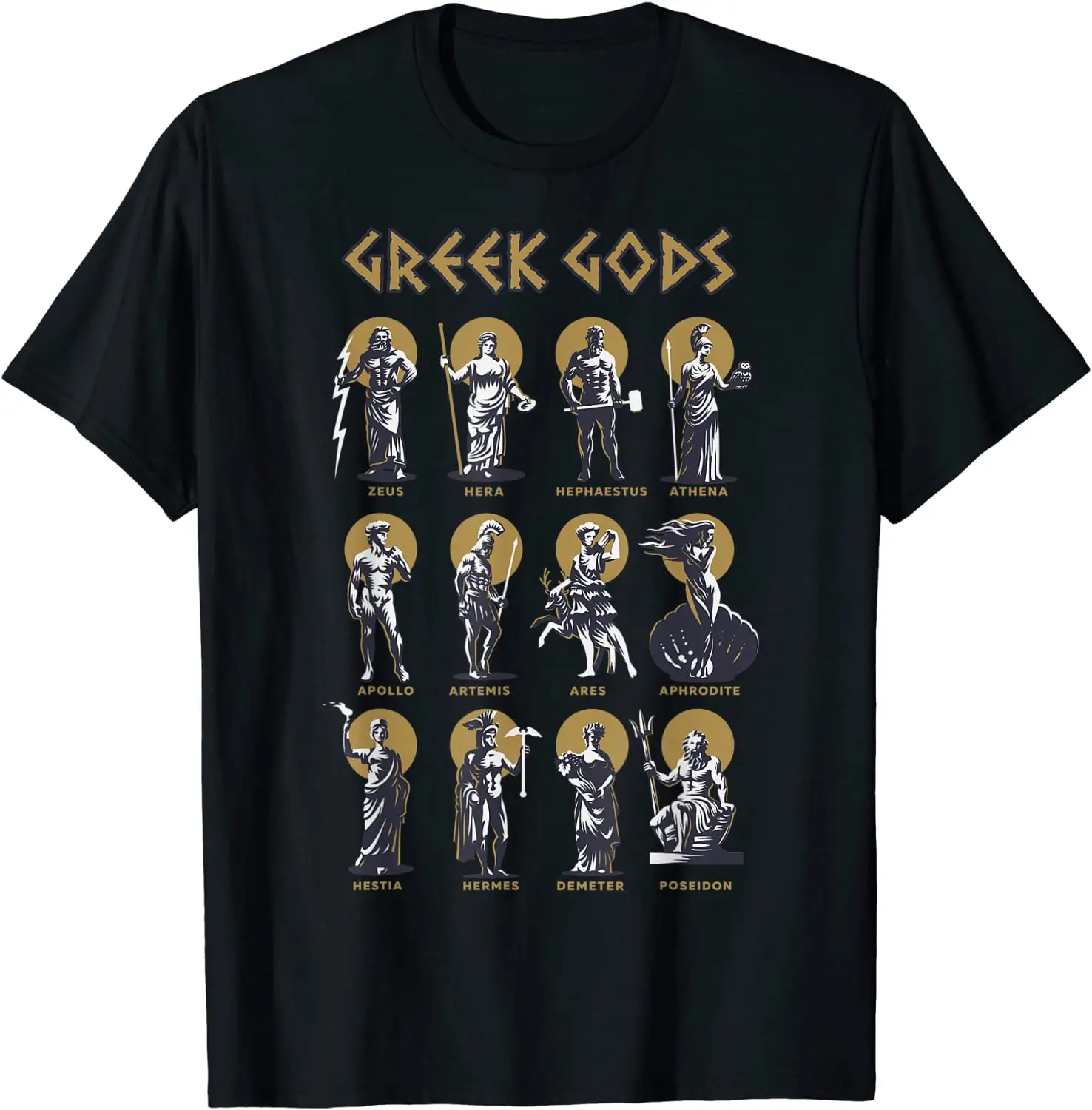 

Greek Gods Greek Mithology Ancient Legends Men T-Shirt Short Sleeve Casual Cotton O-Neck Summer Tees