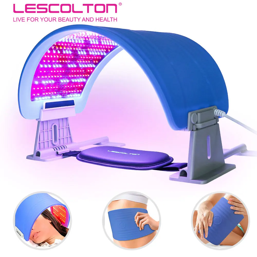 LESCOLTON LED Face Mask Photon Light Therapy Weight Loss Machine Skin Rejuvenation PDT Anti Aging Acne Wrinkle Remover Lifting